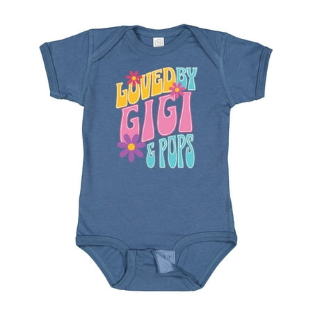 

Inktastic Gigi and Pops Love Me Granddaughter Gift Baby Girl Bodysuit