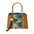 thumbnail image 4 of Bolso de paja para mujer Strade Fareast Limited con cierre de cordón, 4 of 8