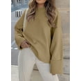 thumbnail image 2 of Fantaslook Sweaters for Women Oversized Crewneck Long Sleeve Chunky Knit Pullover Sweaters Tops Trendy Fall Outfits, 2 of 7