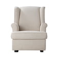 thumbnail image 6 of Second Story Home Quinn Upholstered Wingback Rocking Chair- Canvas, 6 of 8