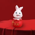 thumbnail image 3 of WLPZXP Chinese Resin Statues Figurine Sculpture, Tabletop Desk Decoration Car Dashboard White Safety, 3 of 6