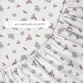 thumbnail image 5 of Holiday Bed Sheets Set in Winter Berries Christmas for King Size Bedding by Comfort Canopy, 5 of 14
