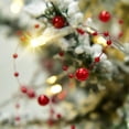 thumbnail image 6 of ZOELNIC 10FT Festive Lighted Berry Beaded Garland with 30LED String Lights for  Christmas Fireplace Mantel Indoor Outdoor Decoration, 6 of 6
