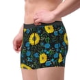 thumbnail image 2 of Uemuo Sunflowers And Blue Flower Pattern Men's Boxer Briefs,Trunk Anti-Chafing,Comfortable, Durable, and Stylish Underwear-Small, 2 of 9