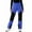 Blue, variant on Giftesty Unisex Big Kids Color Block Fleece Lined Multi-Pocket Warm Ski Sports Pants for Winter Outdoor Wear