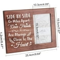 thumbnail image 2 of Friends are Always Close to Heart Wooden Friends Picture Frame 10x15cm with Words Rustic Wooden Wall Decor Unique Friend Gifts for Birthday Graduation Long Distance Friendship, 2 of 7