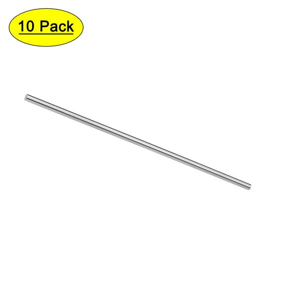Uxcell 4mm x 150mm HSS Lathe Shaft Bar Stock Tool Round Steel Rod 10 Pack