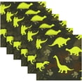 thumbnail image 3 of Coolnut Cute Dinosaur Cloth Napkins Set of 6, Reusable Washable Polyester Dinner Table Napkins for Family, Weddings, Parties, Home Decor, 20 x 20 Inch Washcloth Gift, 3 of 7