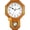 Natural Wood, variant on Traditional Schoolhouse Solid  Pendulum Wall Clock Chimes Hourly with Westminster Melody Chime (  w/Westminster Chime)  Taiwan