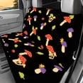 thumbnail image 2 of POLERO Autumn Car Back Seat Covers with Mushroom Pattern, Set of 2 Pieces Stretch Durable Seat Covers for Universal Car Interior, 2 of 4
