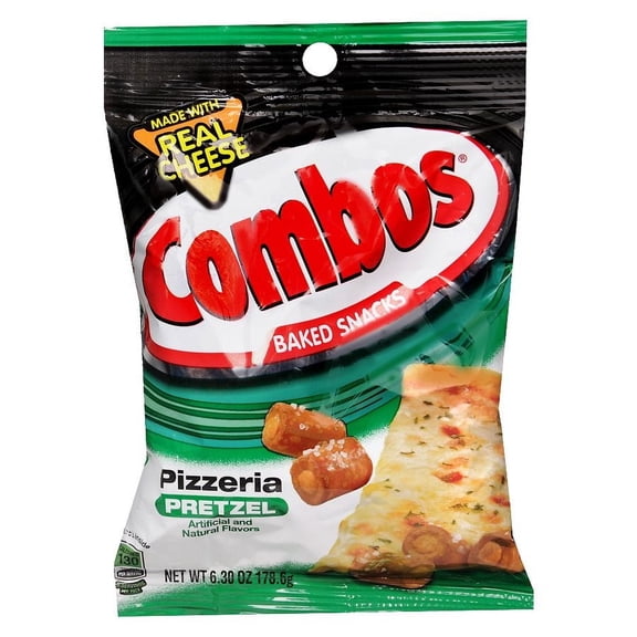Combos Baked Snacks Pizzeria Pretzel 6.3 oz Pack of 2