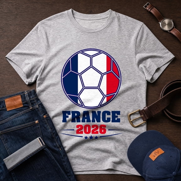 Jollimate France Soccer T-Shirt, France Fan Shirt, Football Fan Gift, Soccer Lover Gift