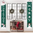 thumbnail image 5 of Niusricy Christmas Decoration Porch Banner Cartoon Letter Print Hanging Door Banner Sign for Holiday Home Yard Indoor Outdoor Decorations, 5 of 7