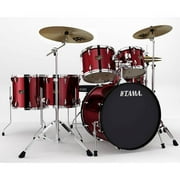 Tama Imperialstar 6-Piece Complete Drum Kit with Hardware and Cymbals, Vintage Red
