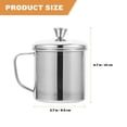 thumbnail image 2 of Multipurpose Stainless Steel Water Cup Household Milk Container Coffee Cup, 2 of 7