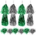 thumbnail image 6 of HOOWIFFY 24 Pcs PET Cheerleader Pom Poms with Handle, Assorted Colors for School Spirit, Dance, and Sports Events, 6 of 8