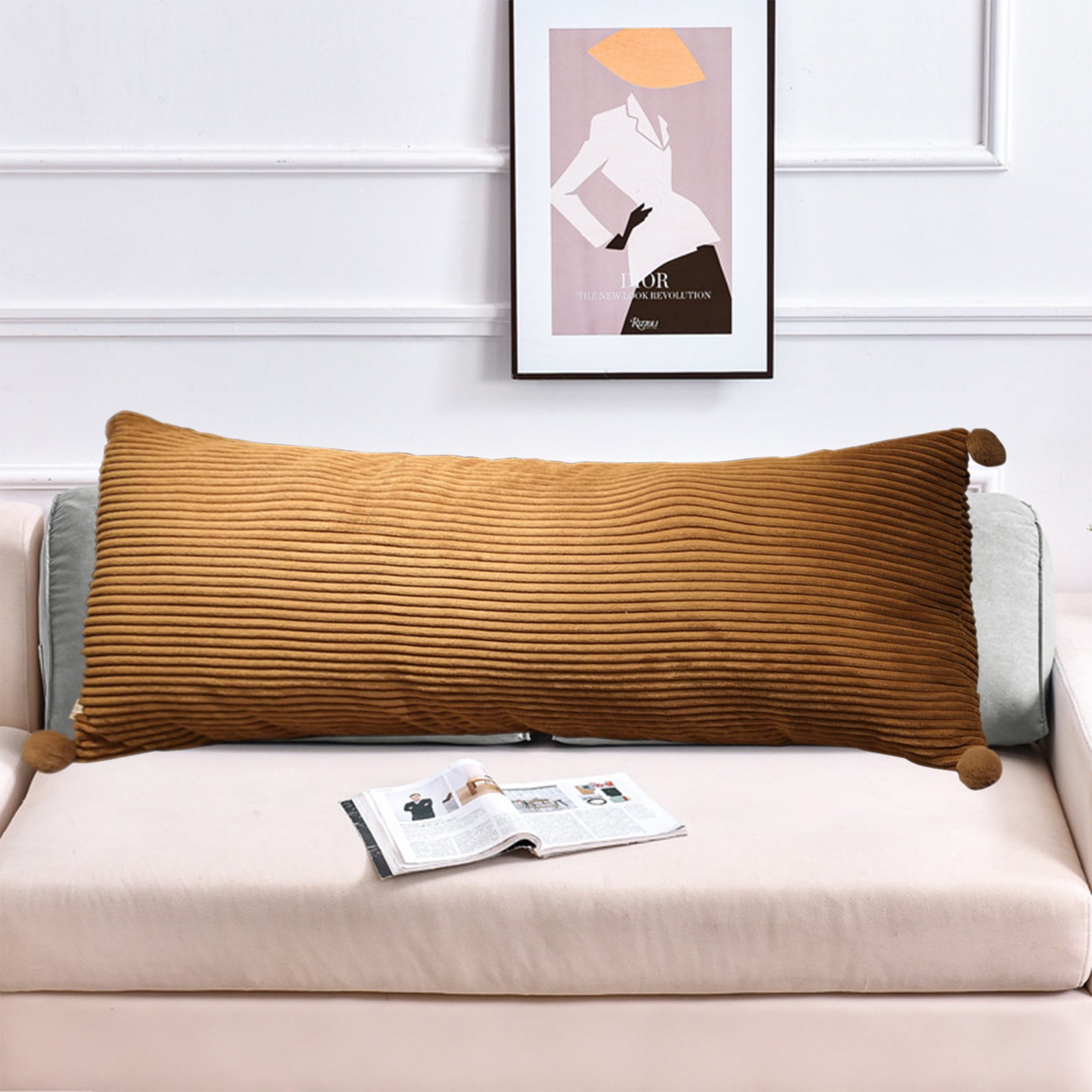 BGZLEU Body Pillow,Full Rayon Bamboo Fiber Pillow - Long Cuddle Size for Pregnancy, Side, & Stomach Sleepers,Foam Body Pillow for Side Sleeper,Huggable Long Body Pillow for Adults
