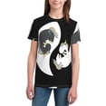 thumbnail image 3 of Wukai Unicorn in Yoga Youth Unisex Short Sleeve T-Shirt for Boys, Girls, Teens, and Kids-Small, 3 of 7