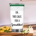 thumbnail image 2 of Accountant Gifts Spreadsheet Tumbler, Accountant Gifts Spreadsheet For Boss Tumbler 20OZ - Gifts Coffee Mug For CPA Nerd Family Men Women Coworker Christmas, 2 of 6
