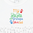 thumbnail image 4 of Inktastic Yiayia and Grandpa Love Me Girls Baby Dress, 4 of 5