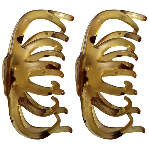 SEWOART 2Pcs Fashionable Black Hair Clamp Clips Easy Wear Hair Grips for Home Use