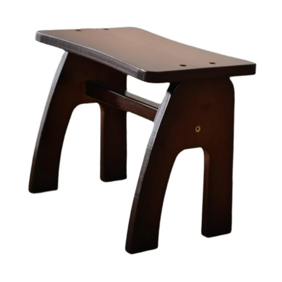 Esquirla Wood Stool Footrest Sturdy Portable Solid Shoe Changing Footstool Multipurpose for Kitchen Nursery Bedroom Beside Living Room