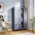 thumbnail image 2 of Gray 9 Compartment Metal Storage Locker Cabinet with Lock for Gym, Office, School Use, 2 of 10