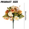 thumbnail image 3 of Artificial Fall Flowers Bouquet, Fake Rose Arrangement Autumn Table Centerpiece for Wedding, Home and Office, 3 of 6