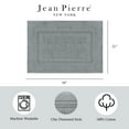 thumbnail image 3 of Jean Pierre Cotton Stonewash Racetrack 21x34 in. Bath Rug, Gray Blue, 3 of 6