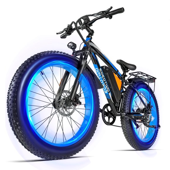 26" Fat Tire Electric Bike for Adults, Peak 1500W Motor E-Bike with 48V 20Ah Removable Battery (960Wh), 30 MPH Max Speed, Off-Road Mountain Electric Bicycle, UL 2849 Certified
