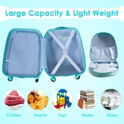 Topbuy 2PC Kid Luggage Set 12 Backpack & 16 Rolling Trolley Suitcase ABS for Travel
