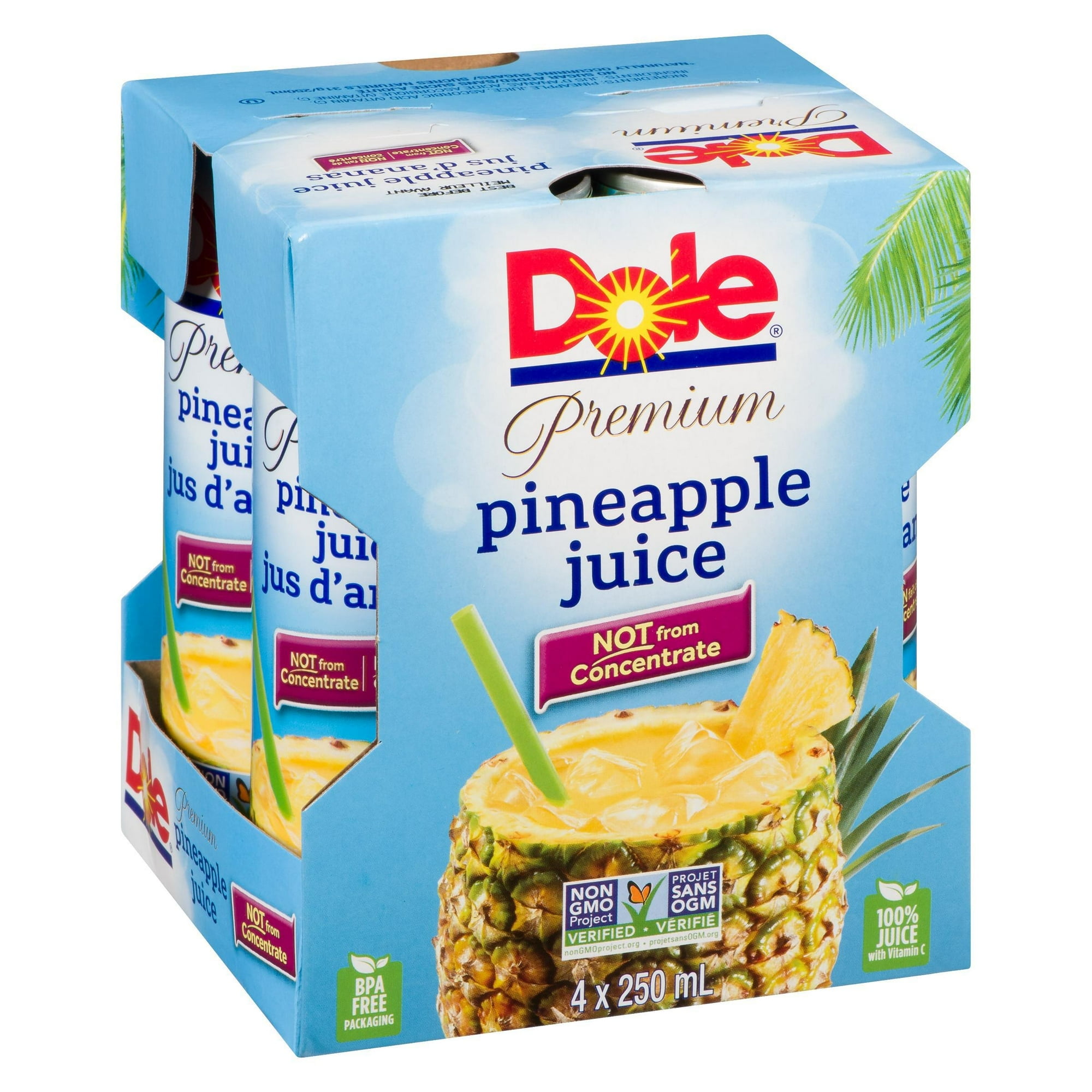 Dole Jus D'Ananas 4X240mL