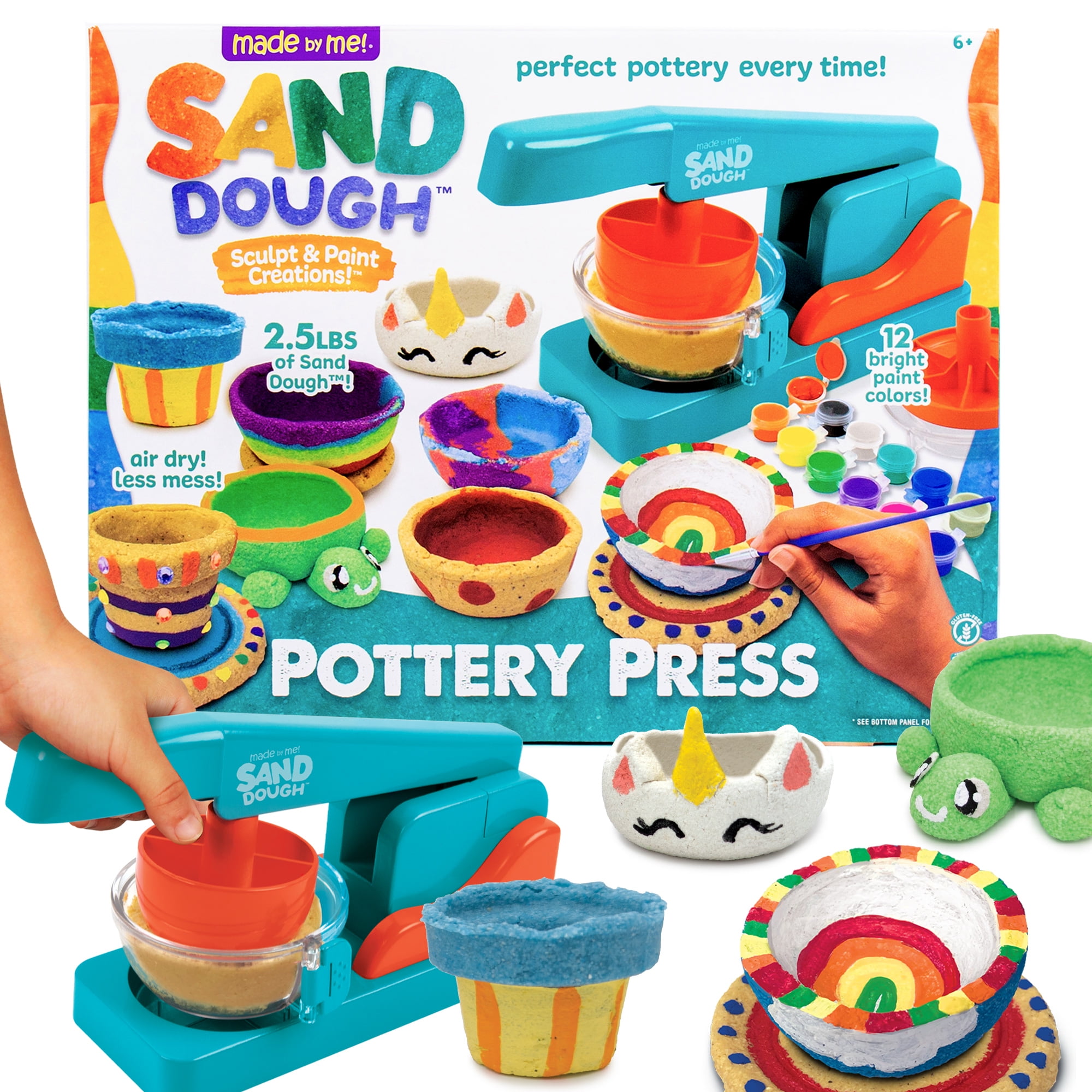 Made By Me! Sand Dough Sculpt & Paint Creations! Pottery Press