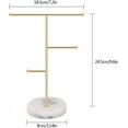 thumbnail image 3 of Unique Jewelry Organizer Holder, Marble Base For Stability, Aesthetic Decor And Practical Jewelry Display In Your Bedroom Or Salon, 3 of 6