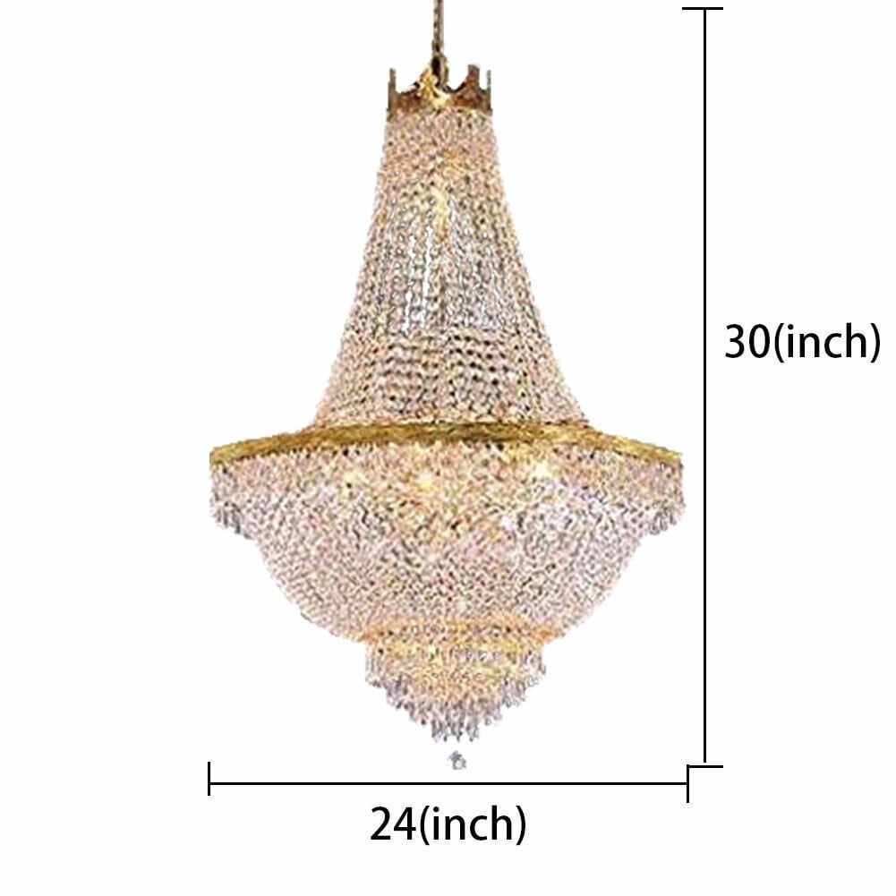 Modern Luxury Crystal Chandelier, Ceiling Lighting Fixtures, Pendant for Home Decoration 110-120V