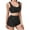 Black, variant on Women's Fleece Pajamas Set Cute Fuzzy Loungewear Sleeveless Crop Tank Top Shorts Polka Dot Sleepwear Lounge Sets, XXL