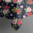 thumbnail image 5 of Pioneer Flower Floral Print Pattern Square Tablecloth, Waterproof Wipeable Spillproof Washable Table Cover for Home Kitchen Party Decor, 52"x52", 5 of 6