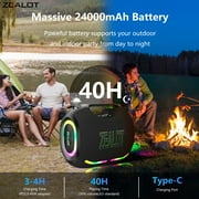 Zealot Halloween atmosphere speaker, Bluetooth Speaker, IPX5 Waterproof Wireless Speaker with Bluetooth 5.0, for Halloween/Party/Travel/Outdoor/Beach