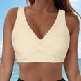 thumbnail image 2 of UAYOTSE Swimwear for Women Plus Size Going Out Lace Tie Back Tops Underwire Full Coverage Bikini Top Push Up Swim Crop Top,Sizes L, 2 of 9