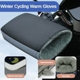 thumbnail image 2 of Winter Motorcycle Gloves with Reflective Strips To Keep Warm Electric Vehicles with Enlarged Windshield Handlebar Covers (black), 2 of 7