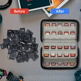 thumbnail image 2 of Switch Game Card Holder Case, TSV 80 Slots Game Card Organizer Storage Box Fit for Nintendo Switch/OLED, PlayStation Vita, Micro SD Card, Game Card Protective Carry Case, 2 of 9