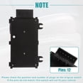 thumbnail image 4 of Interruptor de asiento eléctrico delantero izquierdo Unique Bargains para GMC Sierra 3500 2002-2006 12450166 1S9702 negro, 4 of 8