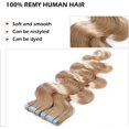 thumbnail image 3 of AmPm Hair Extensions for Women Tape In 20pcs 22 Inch 50g /Medium Brown/ Ombre 100% Remy Human Hair Balayage Rooted Hair Invisible Seamless Skin Weft Double Side Tape Hair, 3 of 8