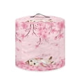 thumbnail image 2 of Xoenoiee Round Electric Pressure Cooker Cover Cat Peach Blossom Print Kitchen Appliance Cover with Top Handle Dust Cover for Slow Cooker Air Fryer Rice Cooker, 8 qt, 2 of 6