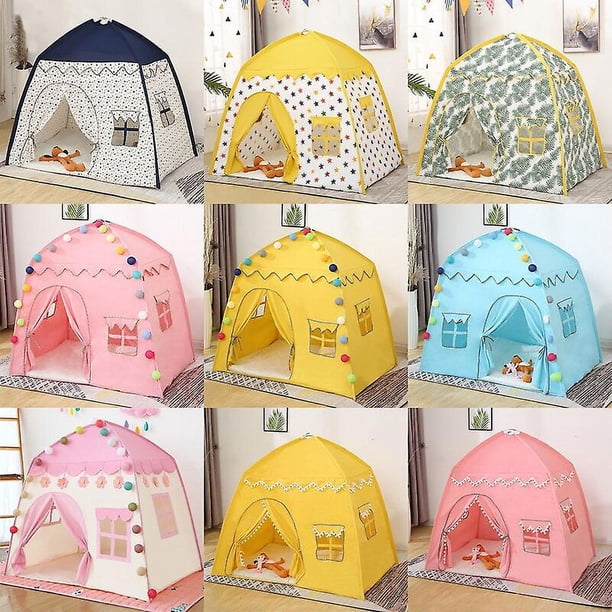 Lit Cabane Enfant Tente De Jeu Enfants Château De Princesse Ou Cabane Aventurier - Grande Maison De Jeux Intérieur Extérieur Pour 3 à 13 Ans