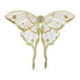 thumbnail image 4 of Disfraz de ángel con alas de mariposa y colas largas, accesorios de cosplay para juegos de rol. Oro, 4 of 9