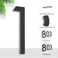 thumbnail image 6 of 8" Address Numbers For House,Modern House Numbers Large Black Exterior Street Metal floating house numbers for outside Floating Mount Or Flush Mount Aluminum Home Door Number 1, 6 of 11