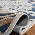 thumbnail image 4 of SAFAVIEH Paradise Edna Damask Area Rug, Stone/Aqua, 5'3" x 7'6", 4 of 4