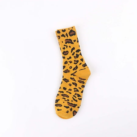 

EQWLJWE Spring And Autumn Ladies Leopard Print Warm Striped Medium Tube Stockings Cotton Socks Socks Holiday Clearance