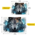 thumbnail image 4 of Jigsaw Puzzle Watercolor Wolf Portrait 500 Pieces, Zigsaw with Alphabet Partition Storage Bag Easy to Solve, Fun Family Game Creative Gift for Friends Parents Grandparents, 4 of 6